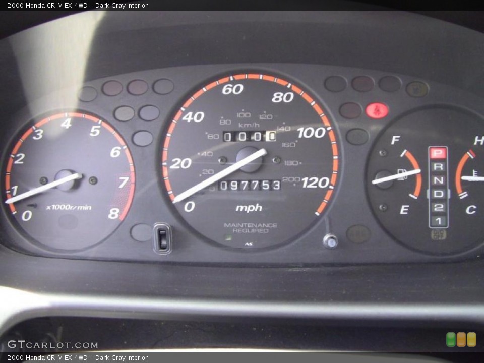 Dark Gray Interior Gauges for the 2000 Honda CR-V EX 4WD #49083876