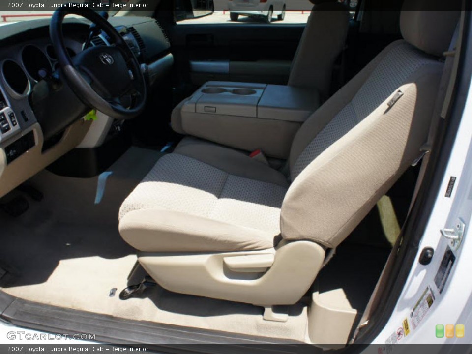 Beige Interior Photo for the 2007 Toyota Tundra Regular Cab #49087716