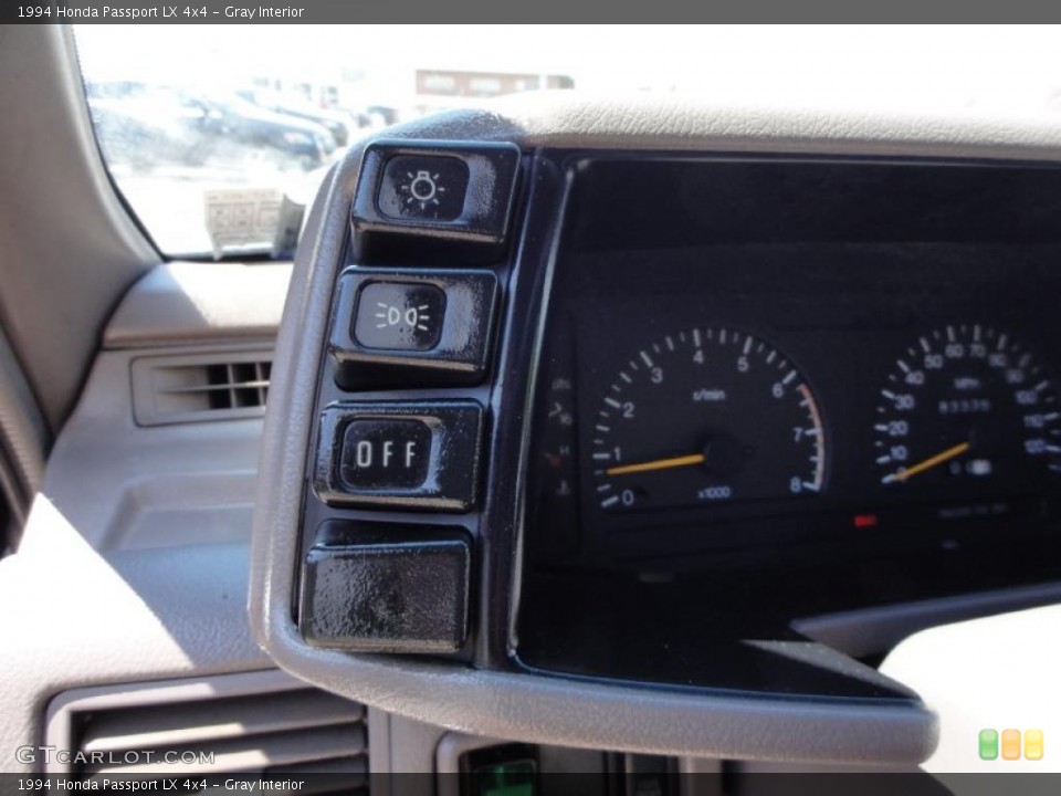 Gray Interior Controls for the 1994 Honda Passport LX 4x4 #49087725