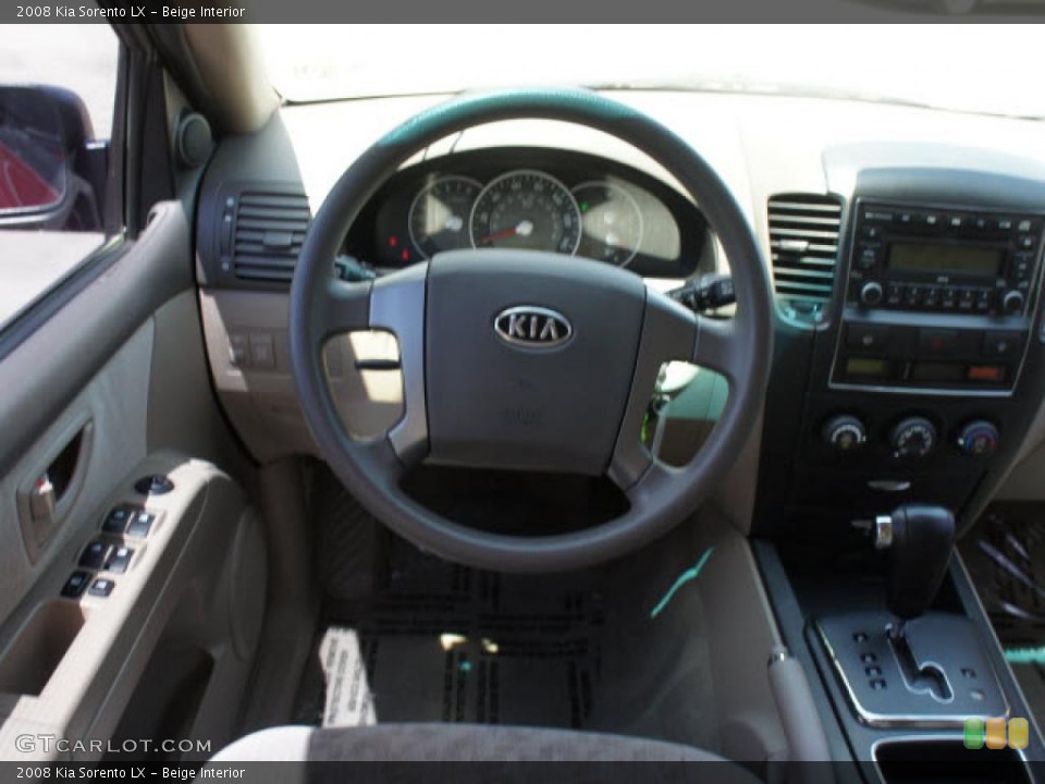 Beige Interior Dashboard for the 2008 Kia Sorento LX #49087959