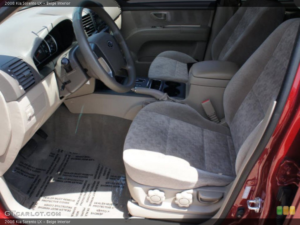 Beige Interior Photo for the 2008 Kia Sorento LX #49087971