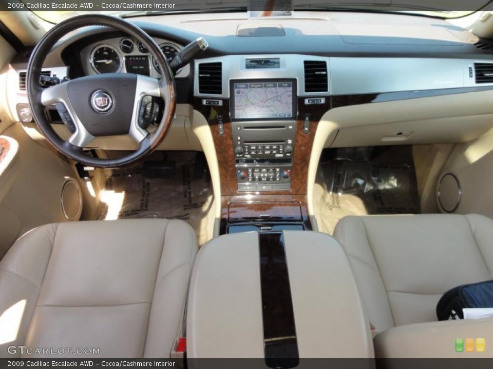 Cocoa/Cashmere Interior Dashboard for the 2009 Cadillac Escalade AWD #49088506