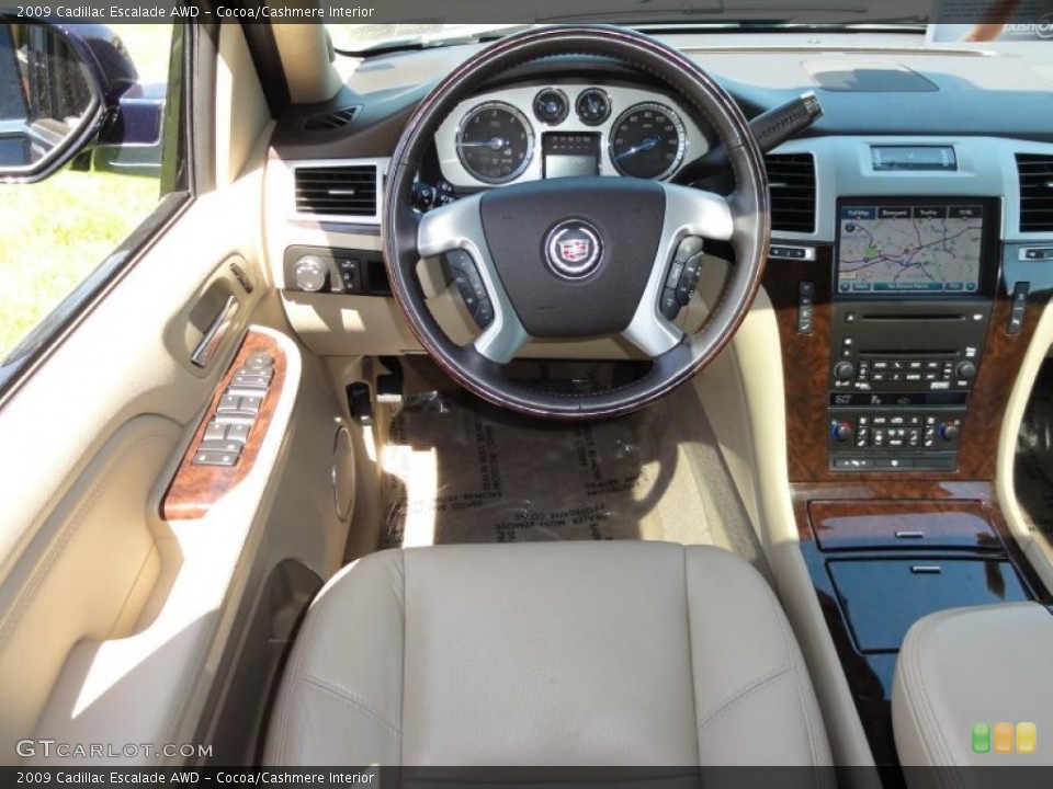 Cocoa/Cashmere Interior Dashboard for the 2009 Cadillac Escalade AWD #49088523