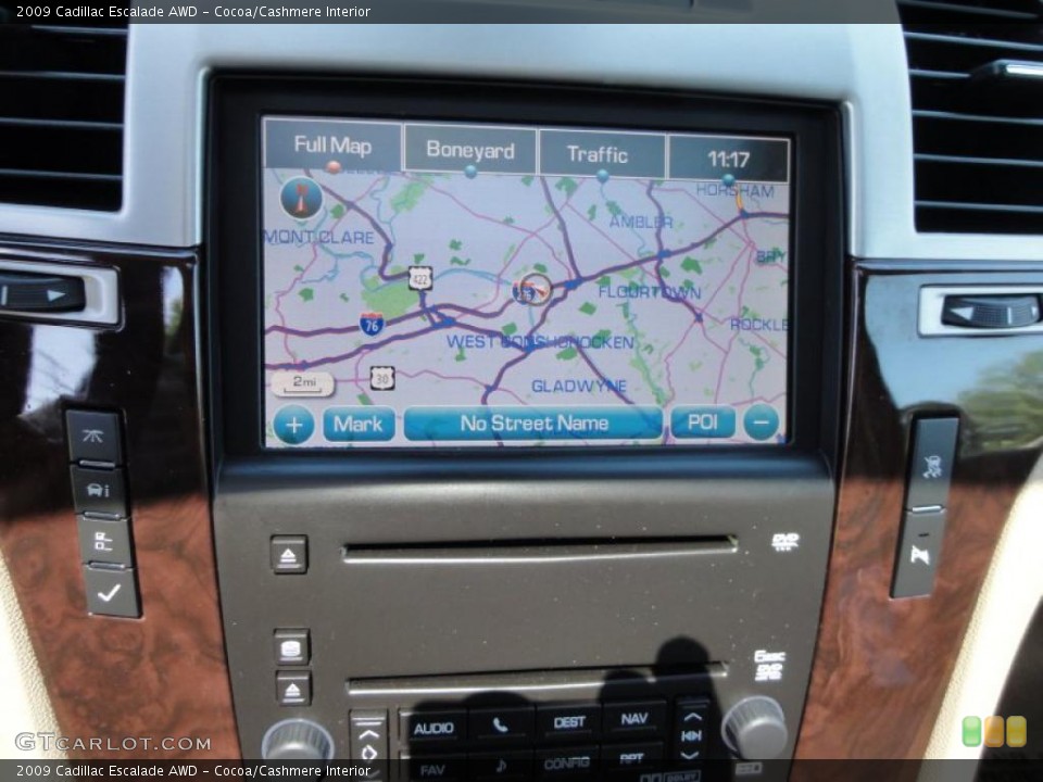 Cocoa/Cashmere Interior Navigation for the 2009 Cadillac Escalade AWD #49088586