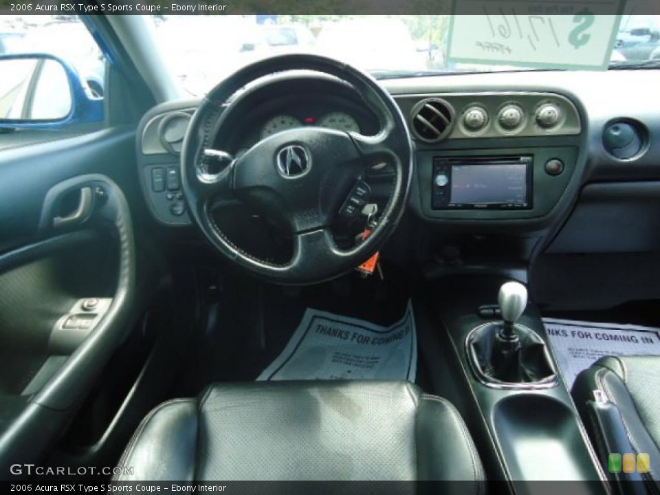 Ebony Interior Dashboard for the 2006 Acura RSX Type S Sports Coupe #49092302