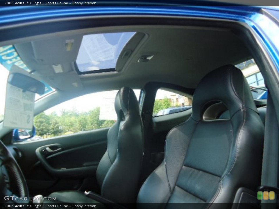 Ebony Interior Sunroof for the 2006 Acura RSX Type S Sports Coupe #49092356