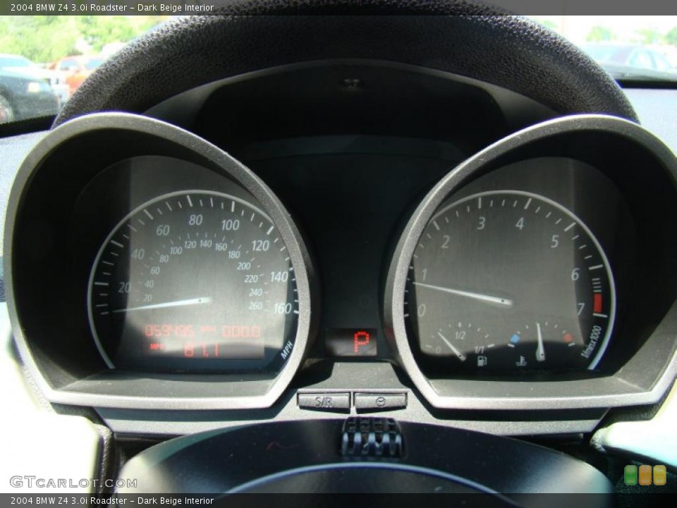 Dark Beige Interior Gauges for the 2004 BMW Z4 3.0i Roadster #49094213