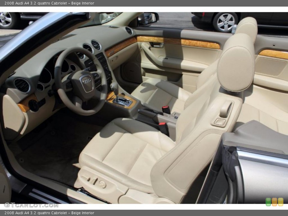 Beige Interior Photo for the 2008 Audi A4 3.2 quattro Cabriolet #49098584