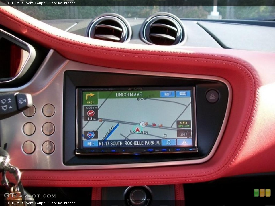 Paprika Interior Navigation for the 2011 Lotus Evora Coupe #49099529