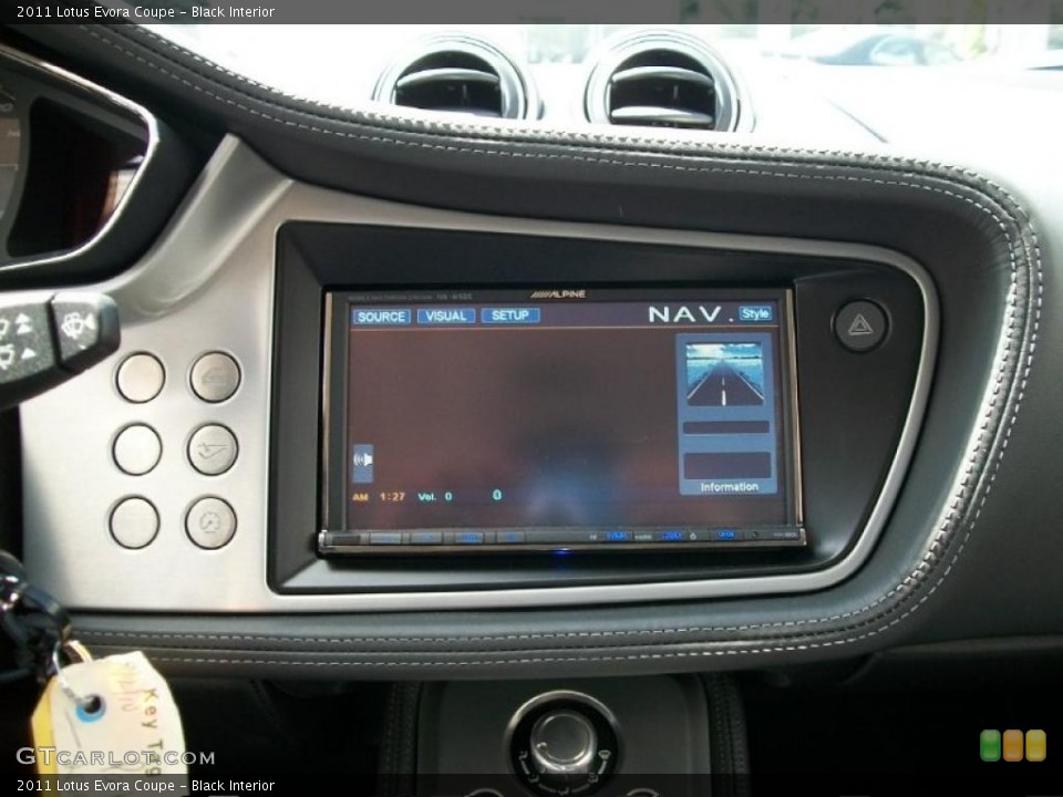 Black Interior Navigation for the 2011 Lotus Evora Coupe #49100004