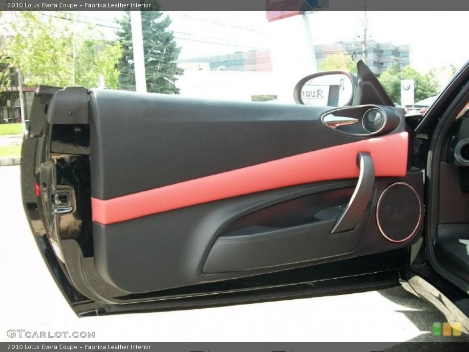 Paprika Leather Interior Door Panel for the 2010 Lotus Evora Coupe #49100378