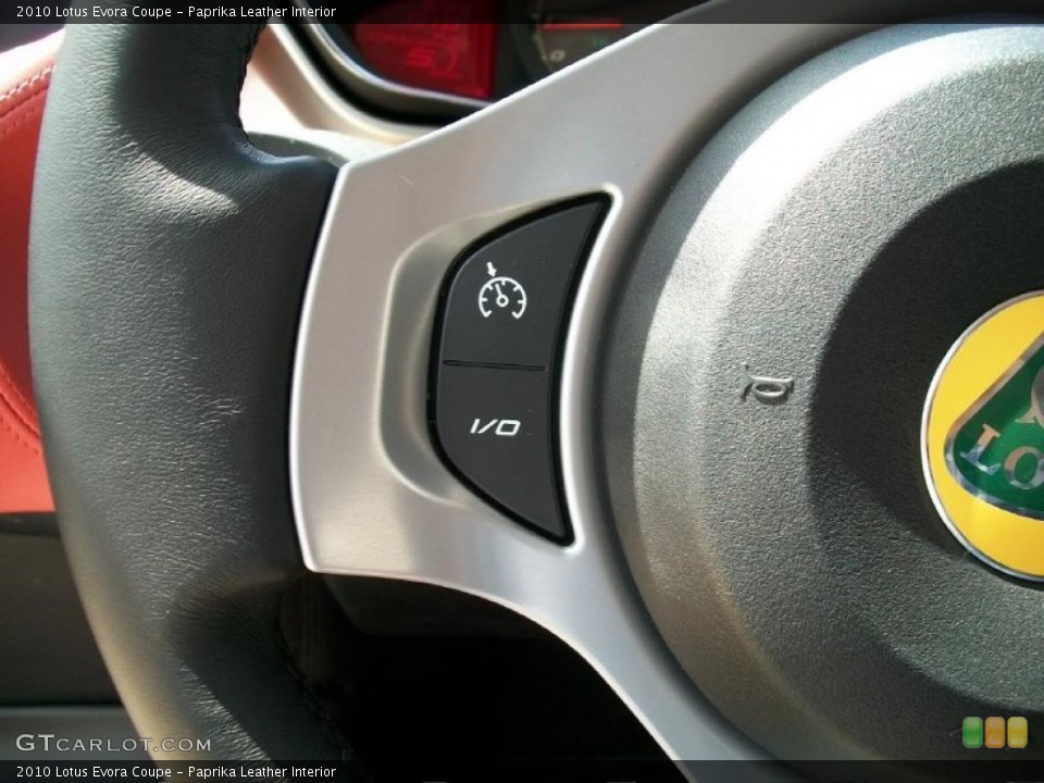 Paprika Leather Interior Controls for the 2010 Lotus Evora Coupe #49100465