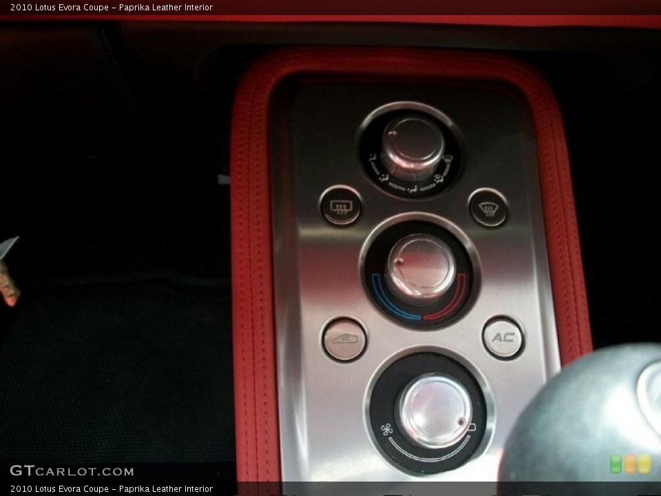 Paprika Leather Interior Controls for the 2010 Lotus Evora Coupe #49100558