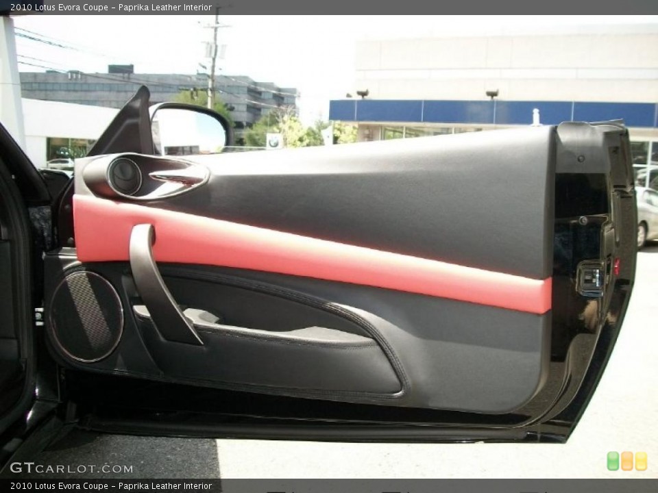 Paprika Leather Interior Door Panel for the 2010 Lotus Evora Coupe #49100612