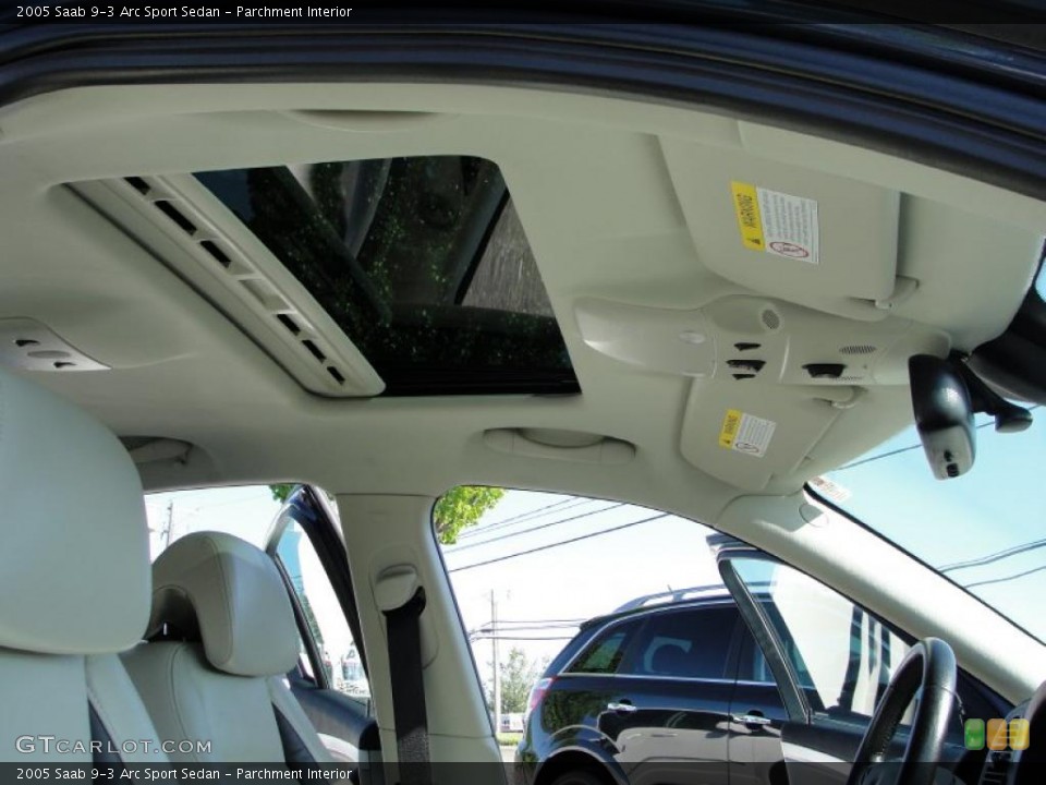 Parchment Interior Sunroof for the 2005 Saab 9-3 Arc Sport Sedan #49100921