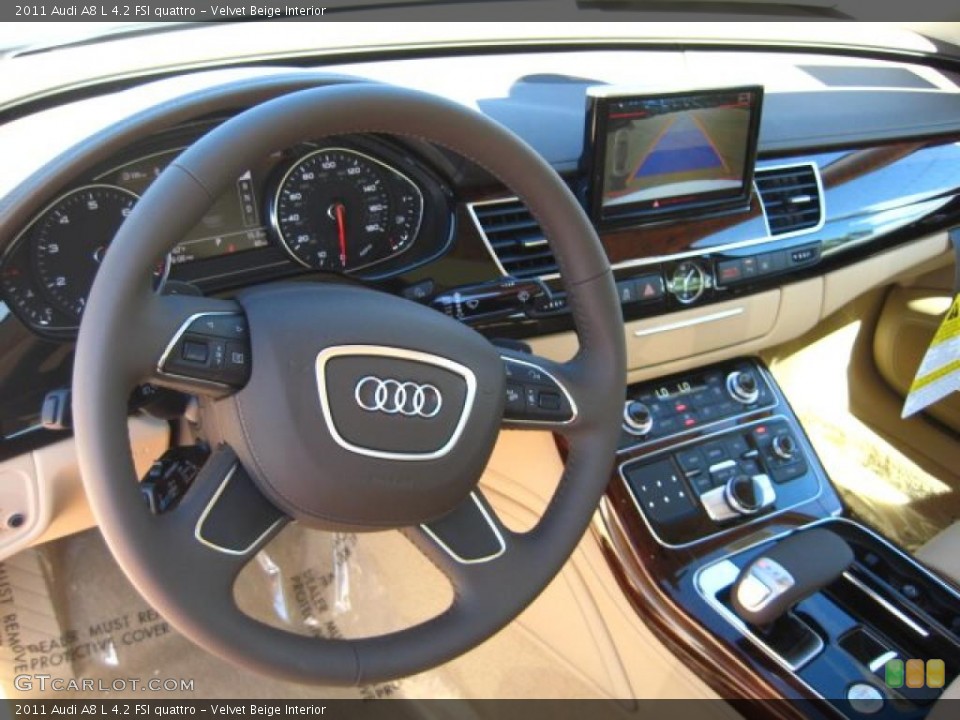 Velvet Beige Interior Dashboard for the 2011 Audi A8 L 4.2 FSI quattro #49102463