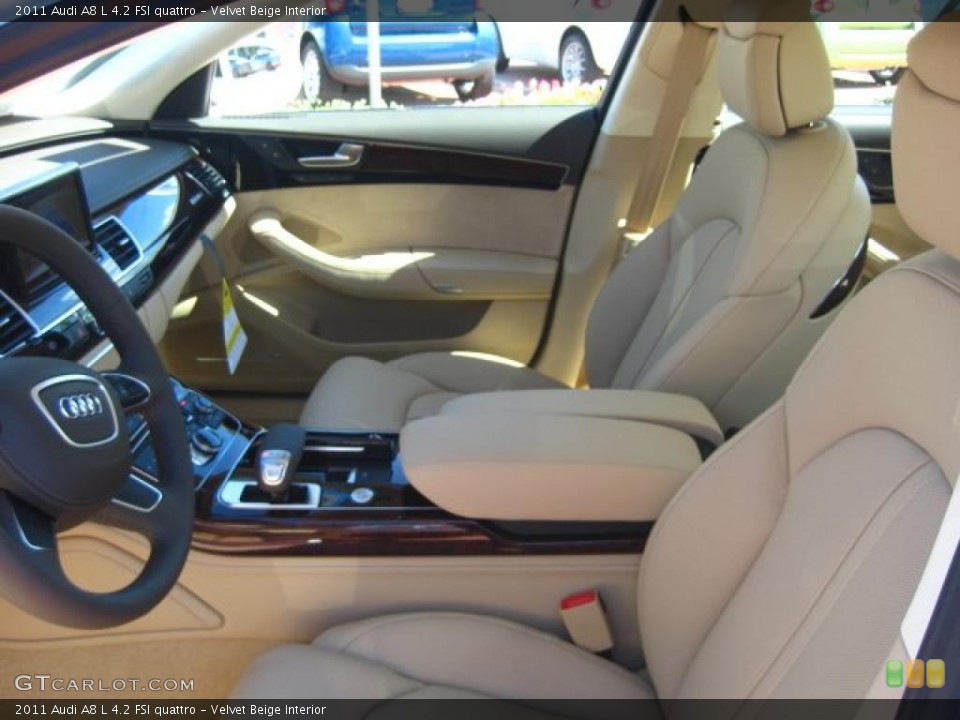 Velvet Beige Interior Photo for the 2011 Audi A8 L 4.2 FSI quattro #49102478