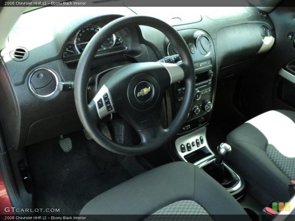 Ebony Black Interior Photo for the 2008 Chevrolet HHR LS #49103810