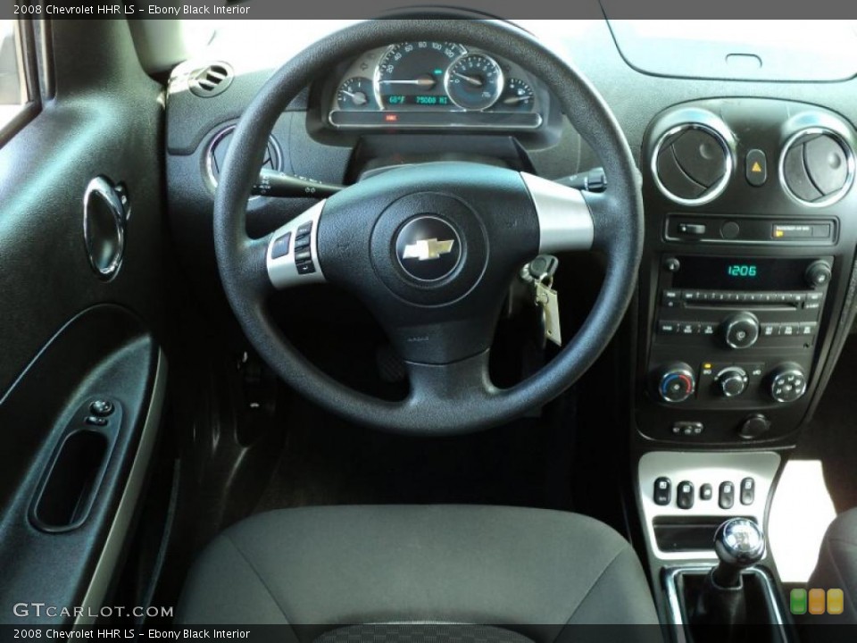 Ebony Black Interior Dashboard for the 2008 Chevrolet HHR LS #49103873