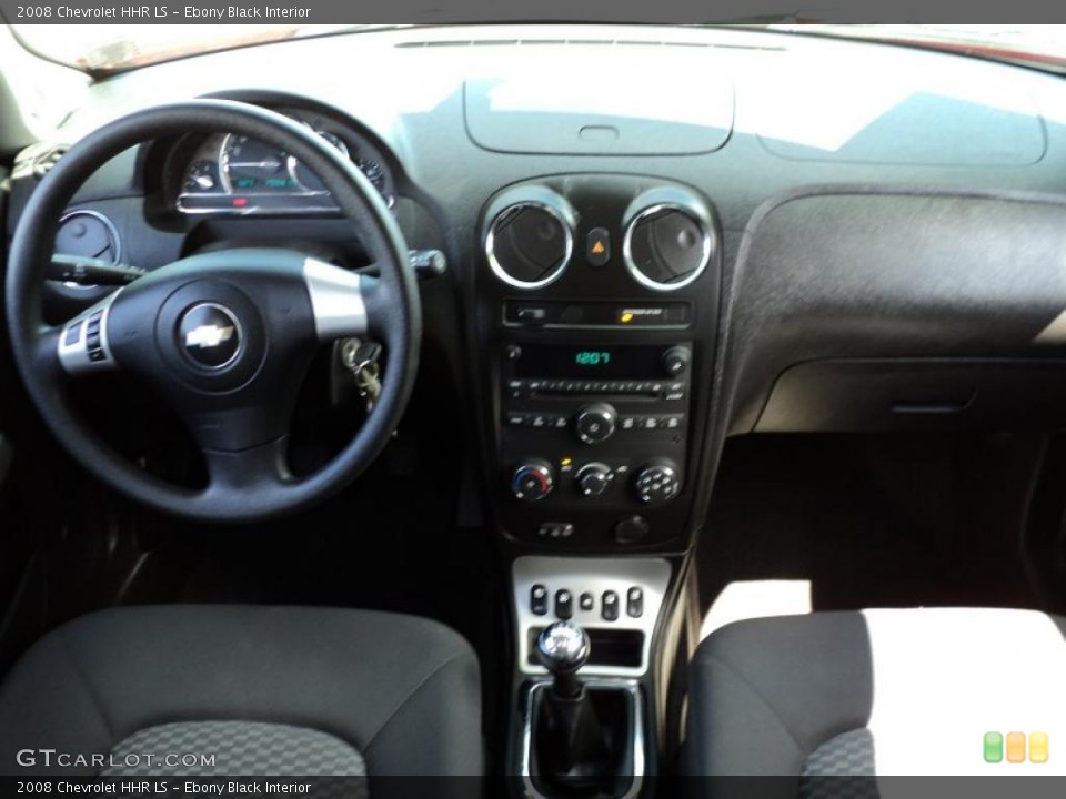 Ebony Black Interior Dashboard for the 2008 Chevrolet HHR LS #49103888