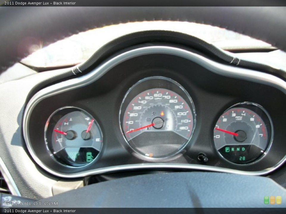 Black Interior Gauges for the 2011 Dodge Avenger Lux #49105622