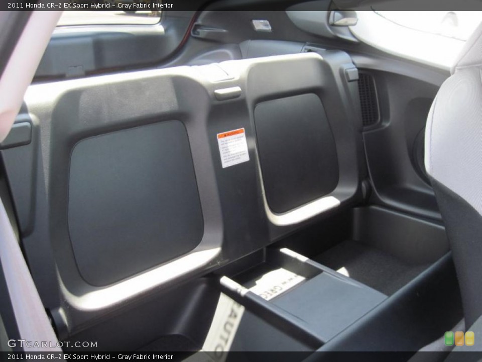 Gray Fabric Interior Photo for the 2011 Honda CR-Z EX Sport Hybrid #49108133