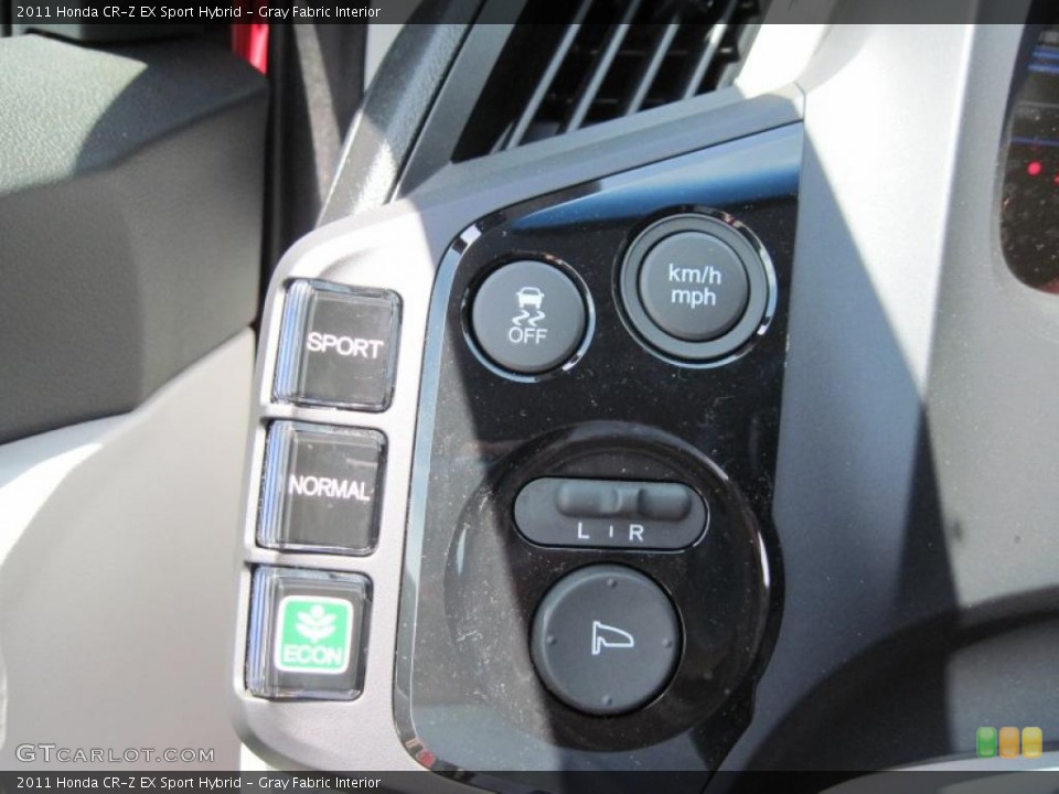 Gray Fabric Interior Controls for the 2011 Honda CR-Z EX Sport Hybrid #49108178