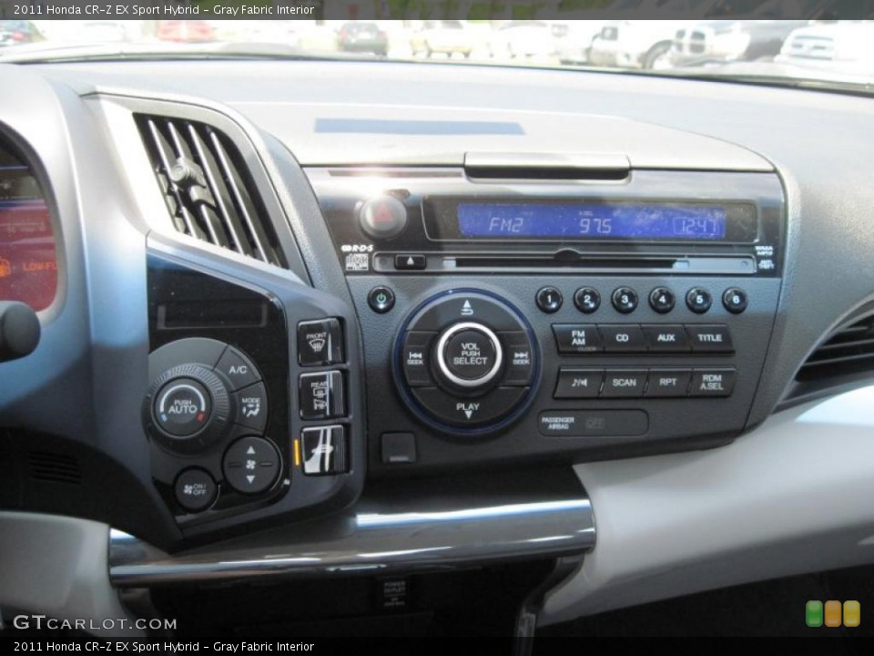Gray Fabric Interior Controls for the 2011 Honda CR-Z EX Sport Hybrid #49108193