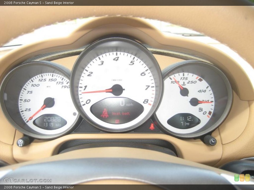 Sand Beige Interior Gauges for the 2008 Porsche Cayman S #49108669
