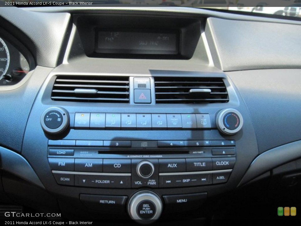 Black Interior Controls for the 2011 Honda Accord LX-S Coupe #49109012