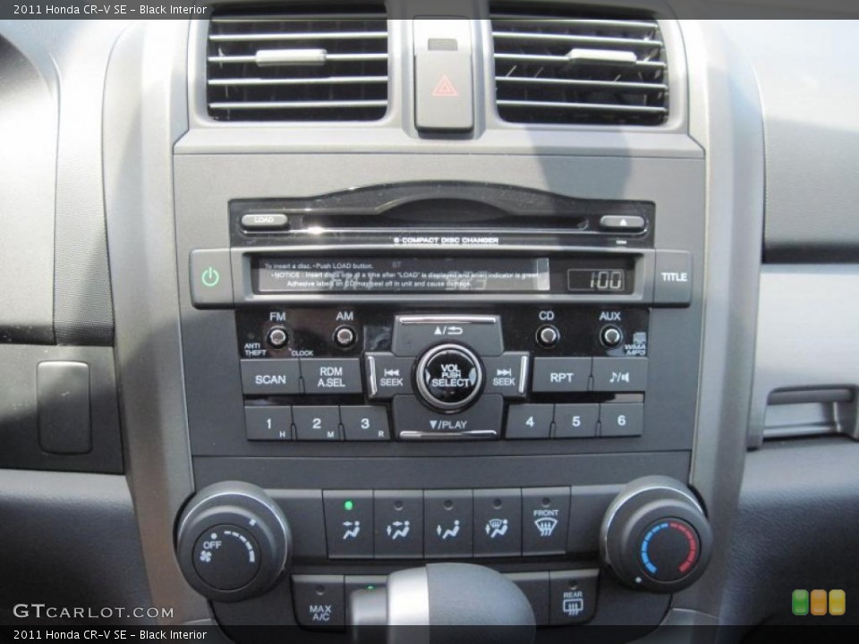 Black Interior Controls for the 2011 Honda CR-V SE #49109285