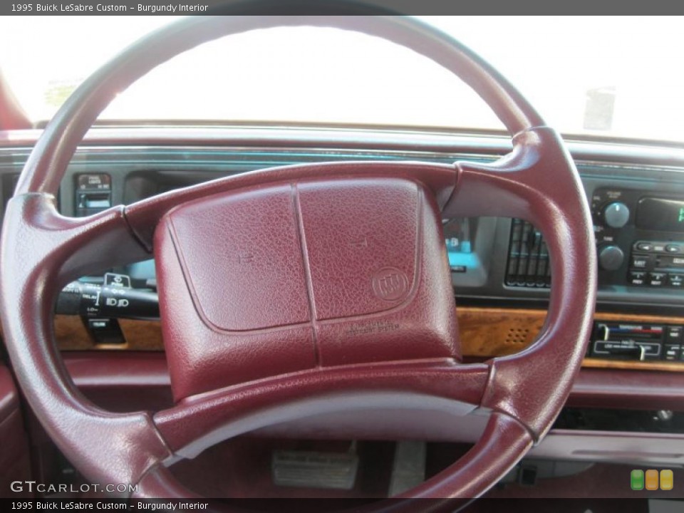 Burgundy Interior Steering Wheel for the 1995 Buick LeSabre Custom #49109690