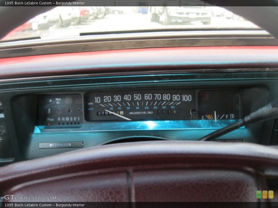 Burgundy Interior Gauges for the 1995 Buick LeSabre Custom #49109927