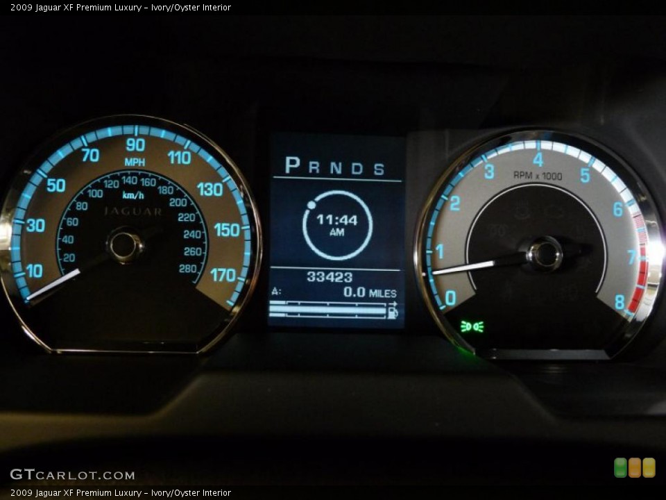 Ivory/Oyster Interior Gauges for the 2009 Jaguar XF Premium Luxury #49110521