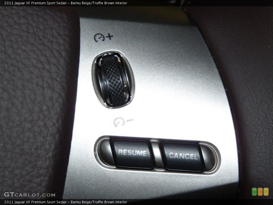 Barley Beige/Truffle Brown Interior Controls for the 2011 Jaguar XF Premium Sport Sedan #49110965