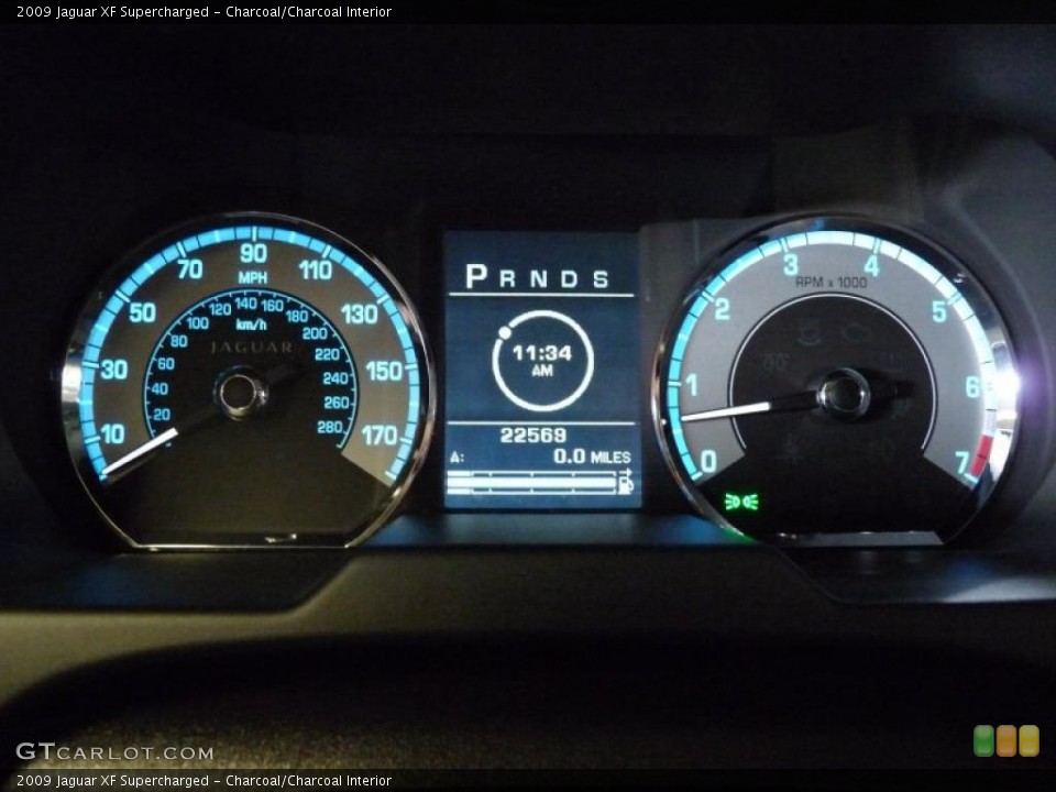 Charcoal/Charcoal Interior Gauges for the 2009 Jaguar XF Supercharged #49111472