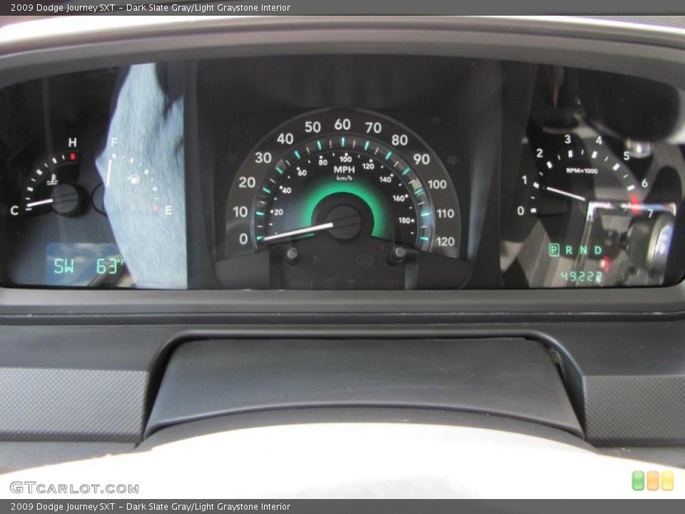Dark Slate Gray/Light Graystone Interior Gauges for the 2009 Dodge Journey SXT #49117061