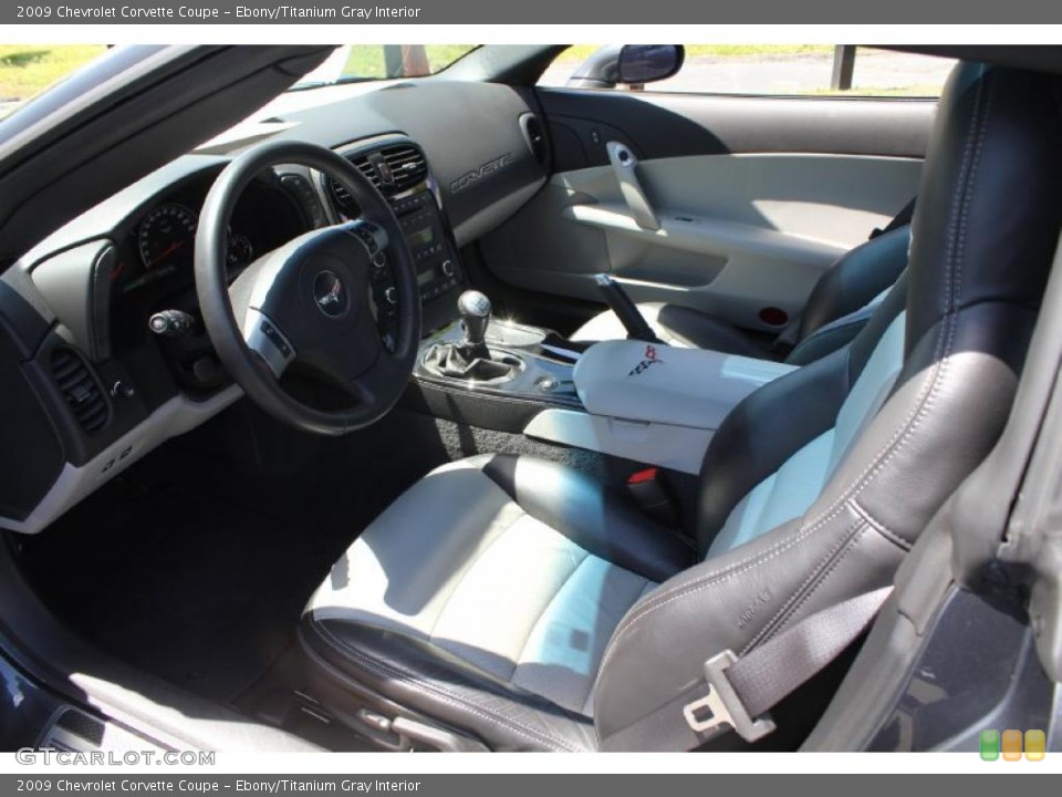 Ebony/Titanium Gray Interior Photo for the 2009 Chevrolet Corvette Coupe #49117826