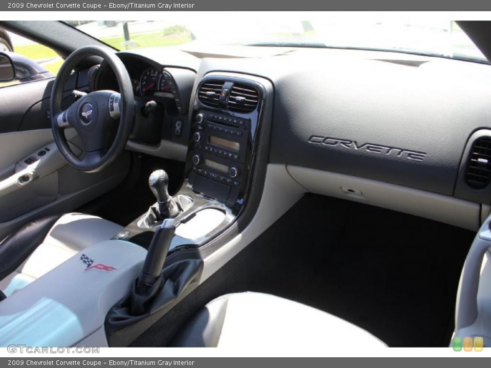 Ebony/Titanium Gray Interior Dashboard for the 2009 Chevrolet Corvette Coupe #49117849