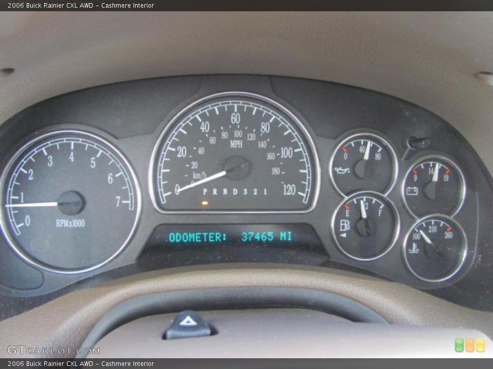 Cashmere Interior Gauges for the 2006 Buick Rainier CXL AWD #49118306