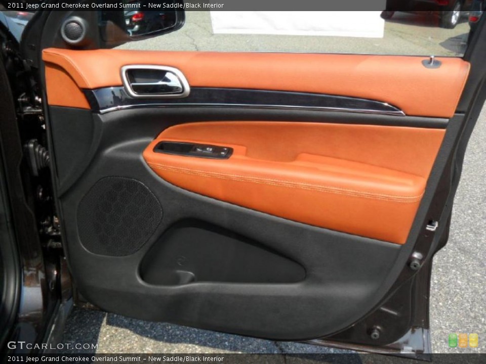 New Saddle/Black Interior Door Panel for the 2011 Jeep Grand Cherokee Overland Summit #49120367