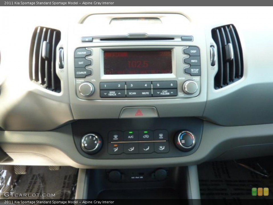 Alpine Gray Interior Controls for the 2011 Kia Sportage  #49120786