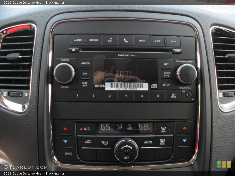 Black Interior Controls for the 2011 Dodge Durango Heat #49120988