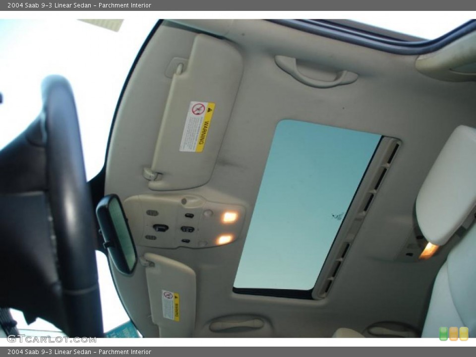 Parchment Interior Sunroof for the 2004 Saab 9-3 Linear Sedan #49122185