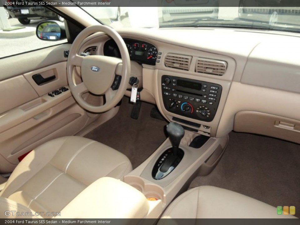 Medium Parchment Interior Dashboard for the 2004 Ford Taurus SES Sedan #49124117