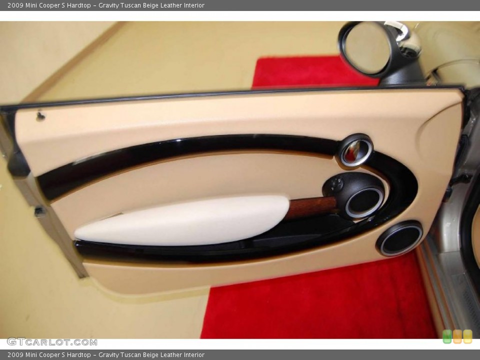 Gravity Tuscan Beige Leather Interior Door Panel for the 2009 Mini Cooper S Hardtop #49125971