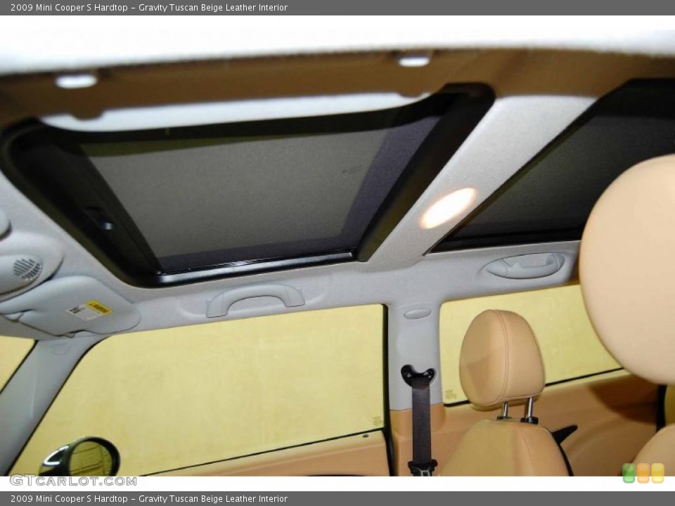 Gravity Tuscan Beige Leather Interior Sunroof for the 2009 Mini Cooper S Hardtop #49126010
