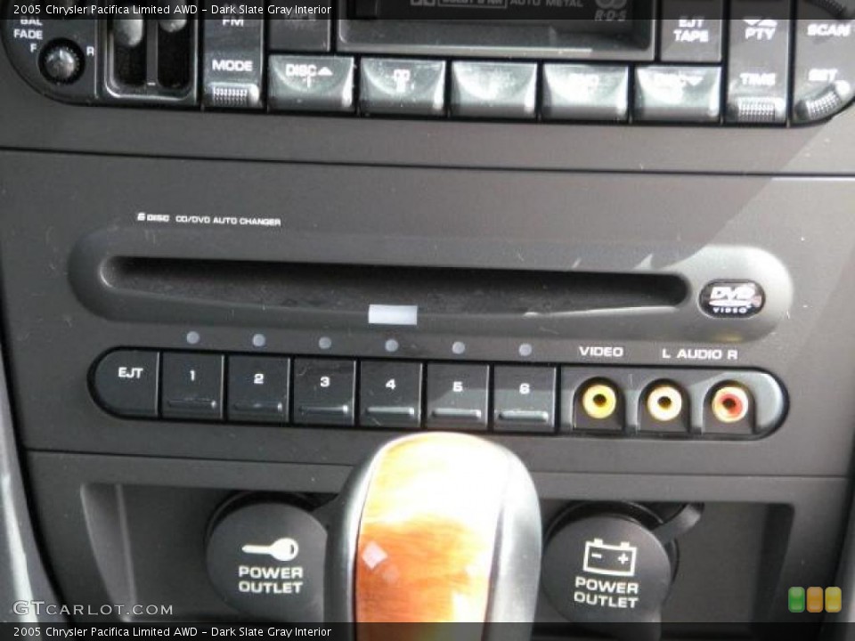 Dark Slate Gray Interior Controls for the 2005 Chrysler Pacifica Limited AWD #49127111