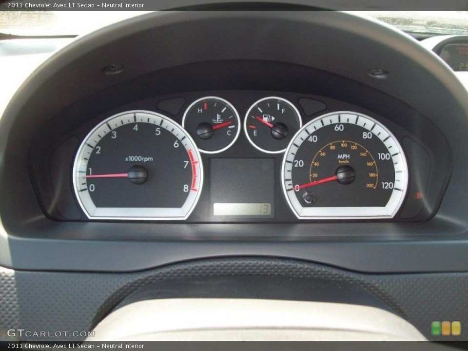 Neutral Interior Gauges for the 2011 Chevrolet Aveo LT Sedan #49128857