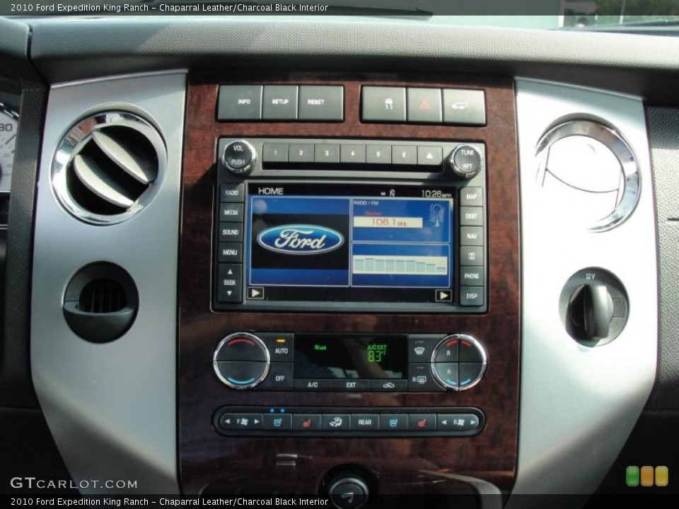 Chaparral Leather/Charcoal Black Interior Controls for the 2010 Ford Expedition King Ranch #49129127
